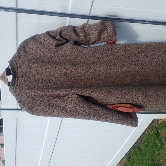 TWEED REVERSIBLE WOMENS FULL LENGHT COAT. - Picture 4 of 7